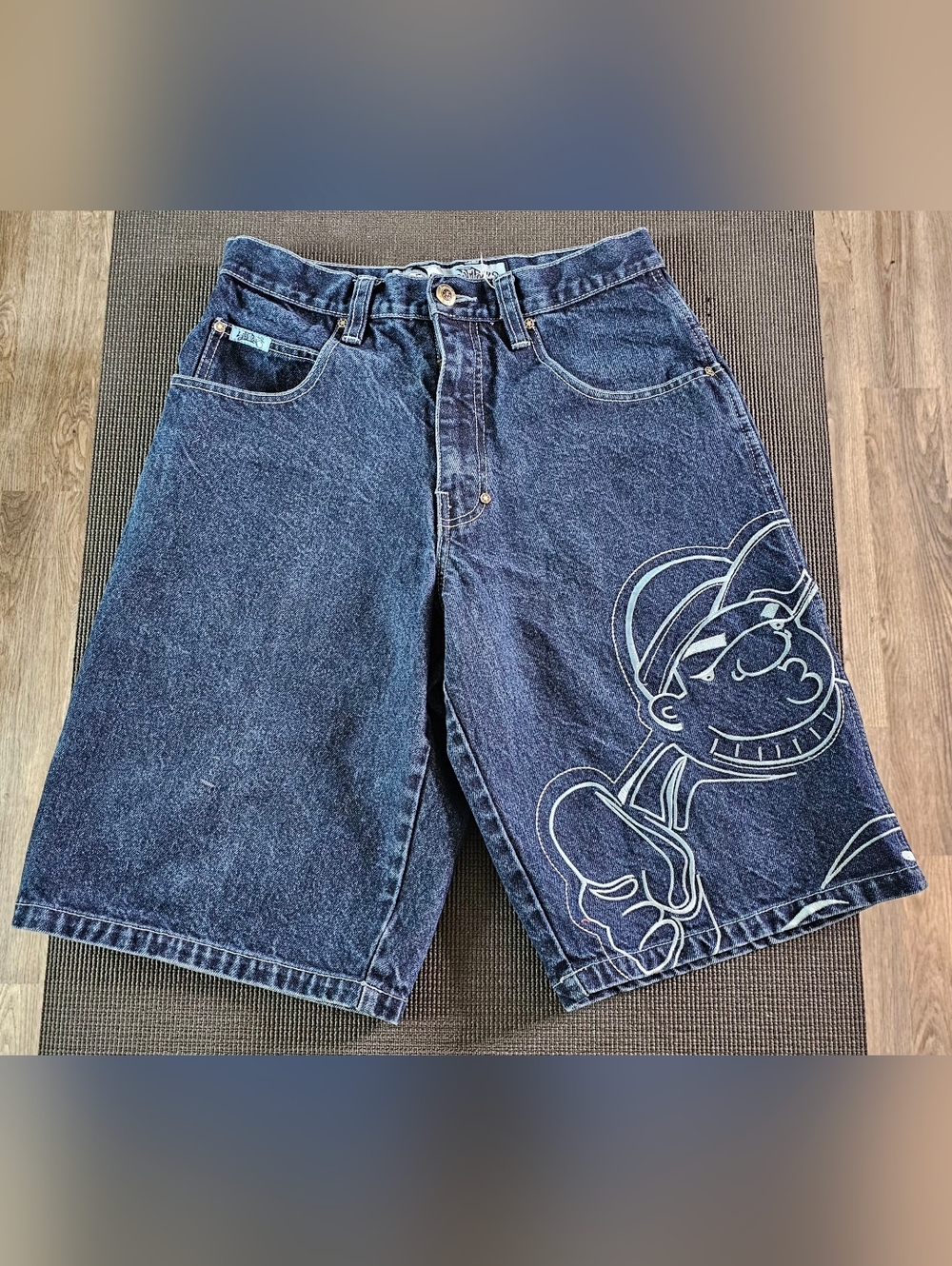 Vintage Y2K South Pole Baggy Denim Shorts Size 32